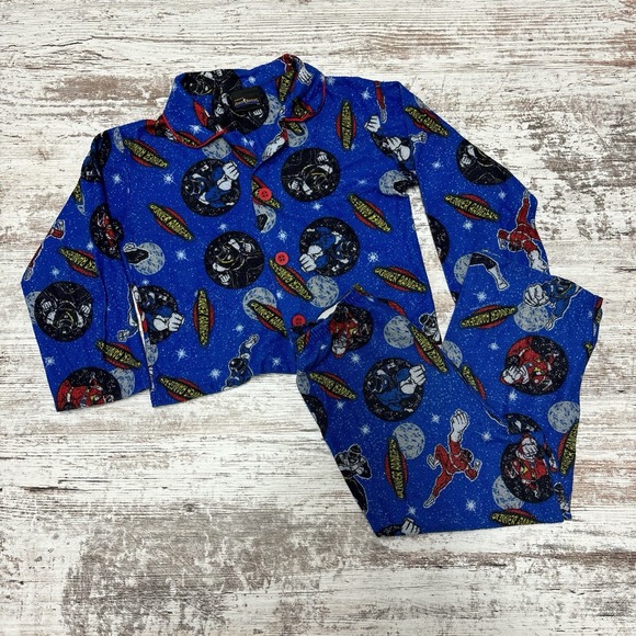 1998 Vintage Power Rangers Boys Pajama Set, Saban, 90s‎ Kids Y2K - Picture 1 of 14